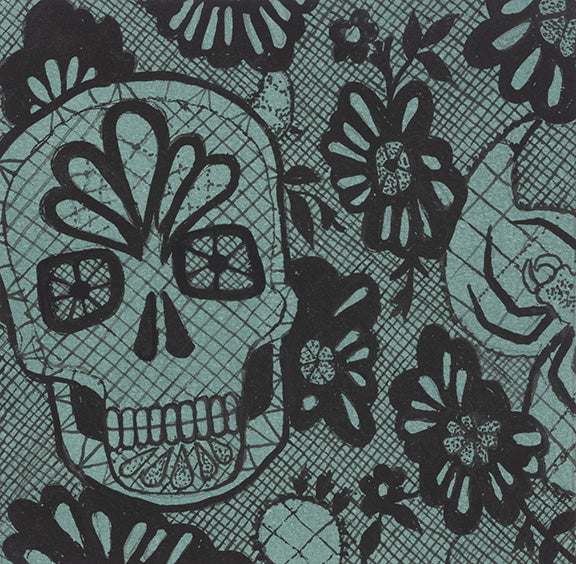 Haunted House Darkly Delicate Headstone 8997c Cotton Woven Fabric