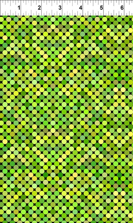 Colorful by Jason Yenter Dots Lime 6COL-4 Cotton Woven Fabric