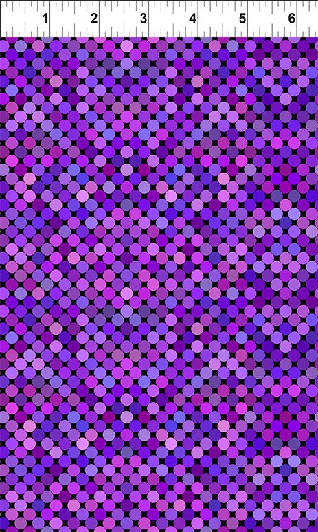 Colorful by Jason Yenter Dots Purple 6COL-8 Cotton Woven Fabric