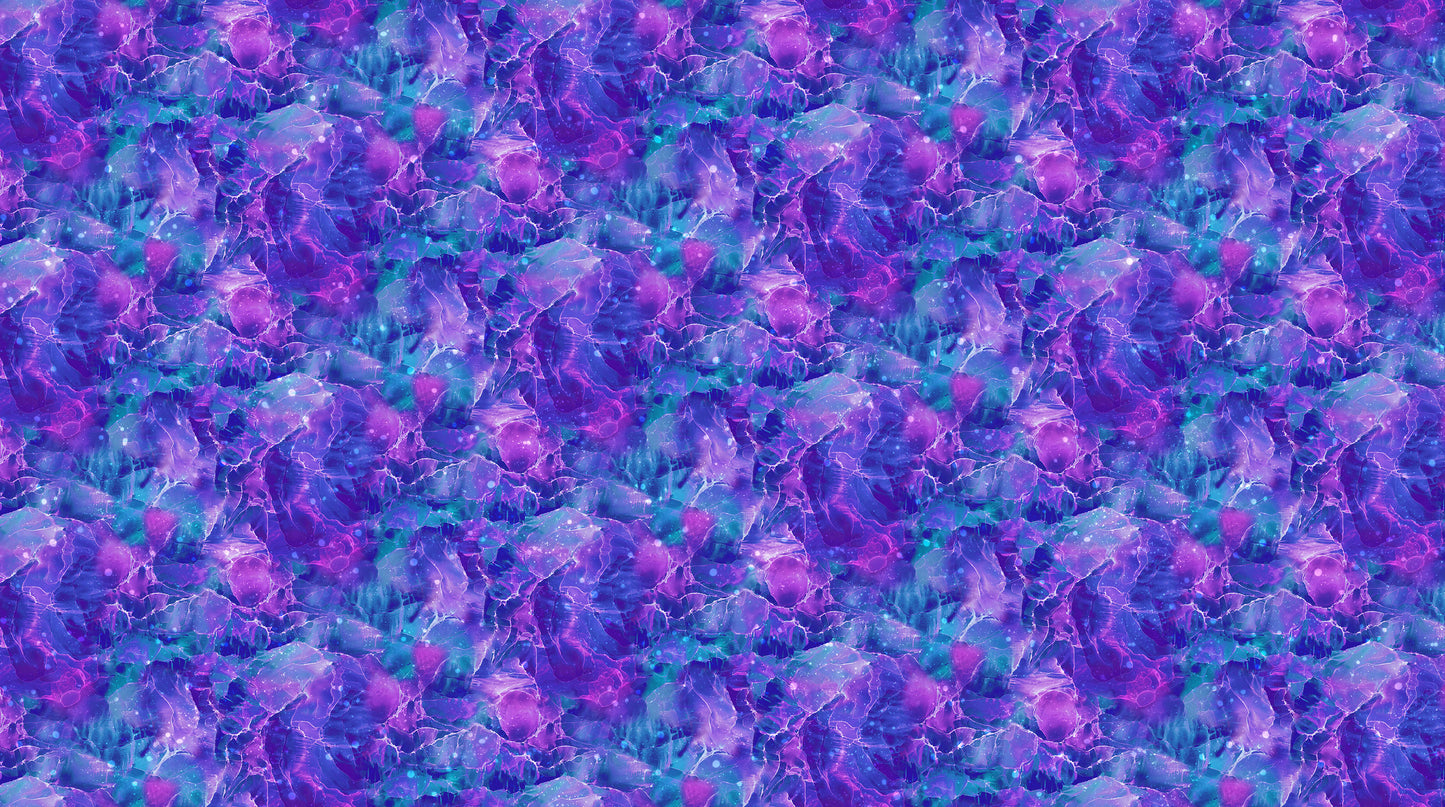 Illuminations by Deborah Edwards and Melanie Samra Magenta Blue DP27007-86 Cotton Woven Fabric