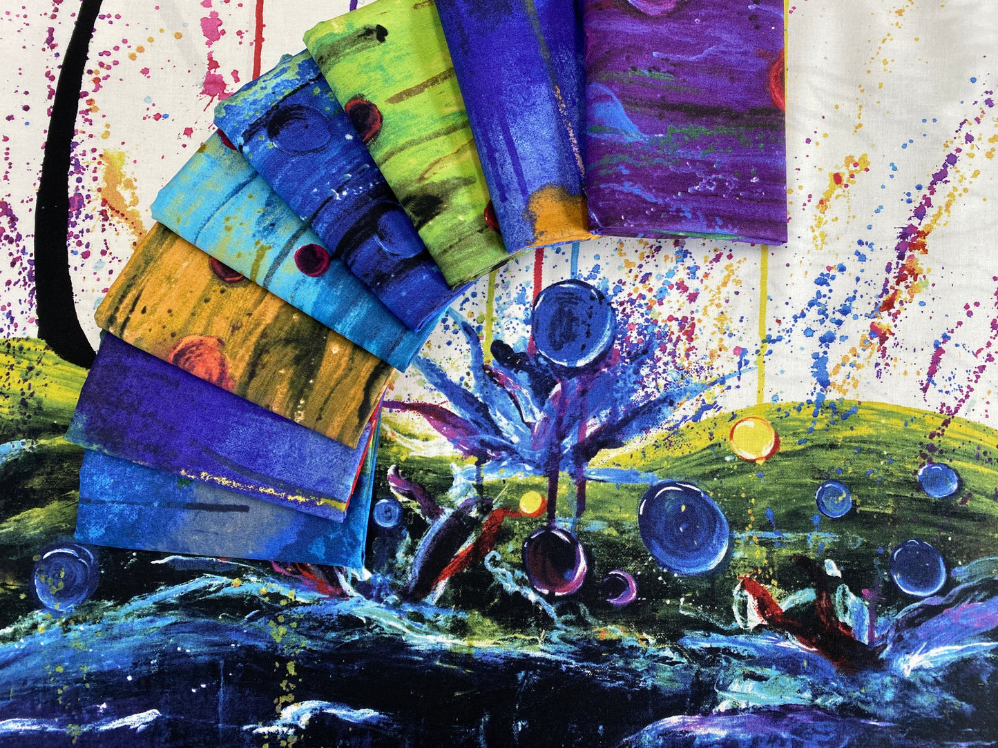 Eau De Parfum by Stephanie Brandenburg of Frond Design Studios Sunshower 40028-53 Cotton Woven Fabric