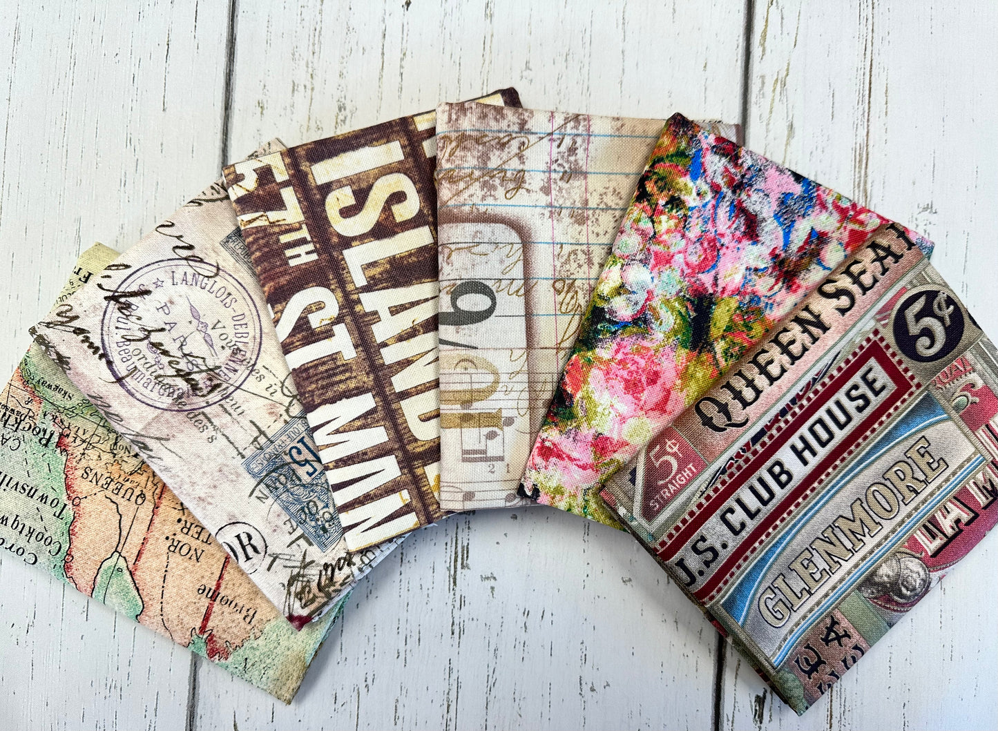 Embark by Tim Holtz Eclectic Elements Canvas Cloth Subway Signs Neutral Cotton Canvas Cloth CCTH005.NEUTRAL Canvas