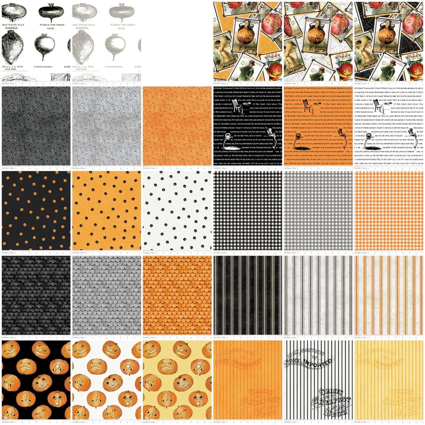 Pumpkin Patch by J. Wecker Frisch Fat Quarter Bundle of 29 Prints FQ-14570-29 Bundle