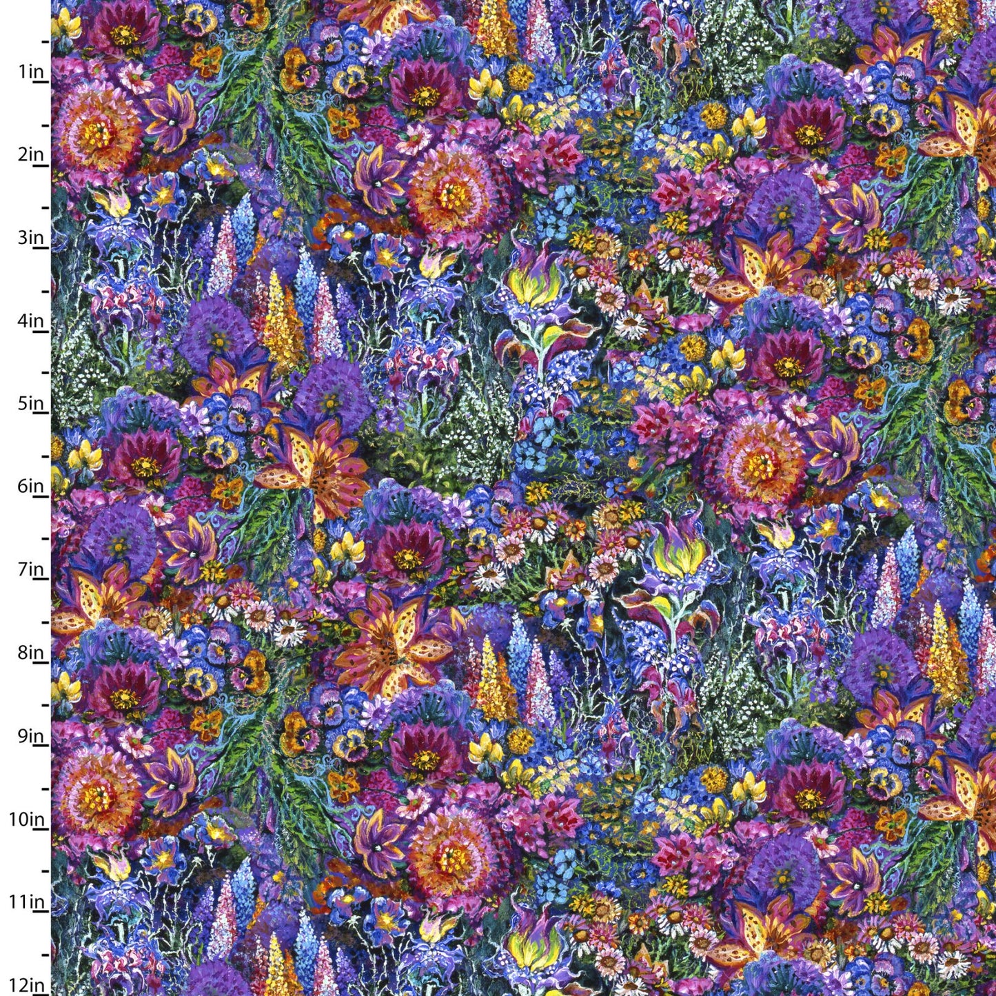 Astral Voyage Digital by Josephine Wall Floral Fantasy 20185-MLT Cotton Woven Fabric