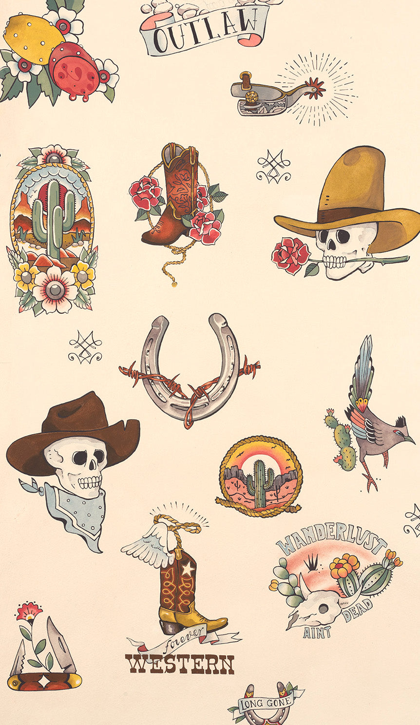 Nicole's Prints Forever Western Tea Dye 9059a Cotton Woven Fabric