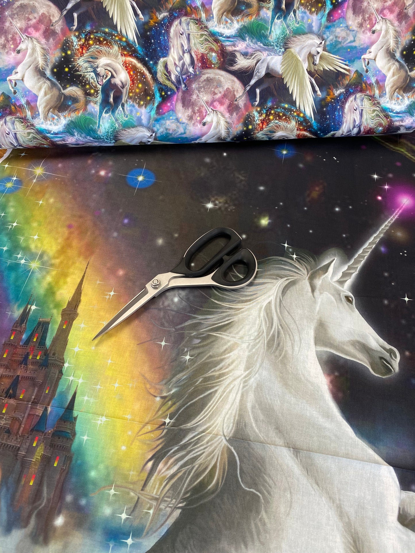 Four Seasons 36" Panel Unicorn & Space AL57892C1 Cotton Woven Panel