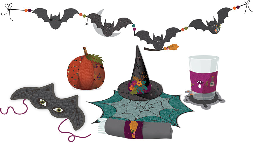 Little Witch by Jennifer Long Felt Party Panel 36" x 69"   FT14567-PANEL