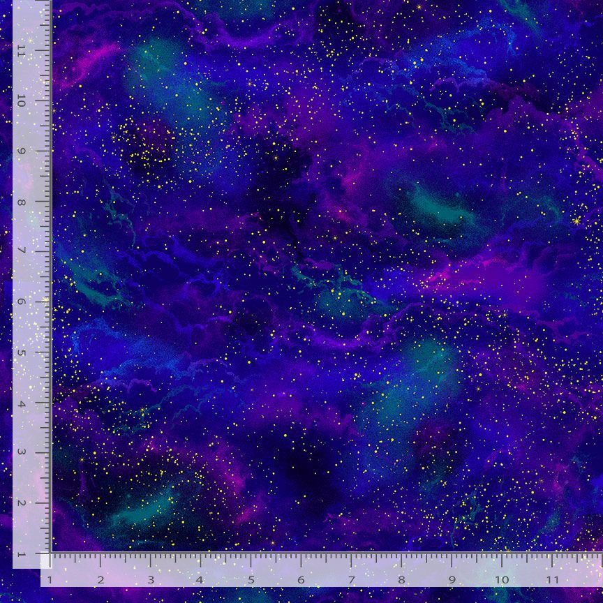 CC406-DS1 Cosmic Sea - Galaxy - Dark Sky Fabric