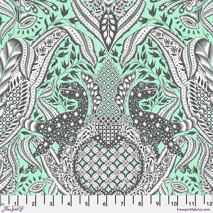 Roar! by Tula Pink Gift Rapt Mint    PWTP224.MINT Cotton Woven Fabric