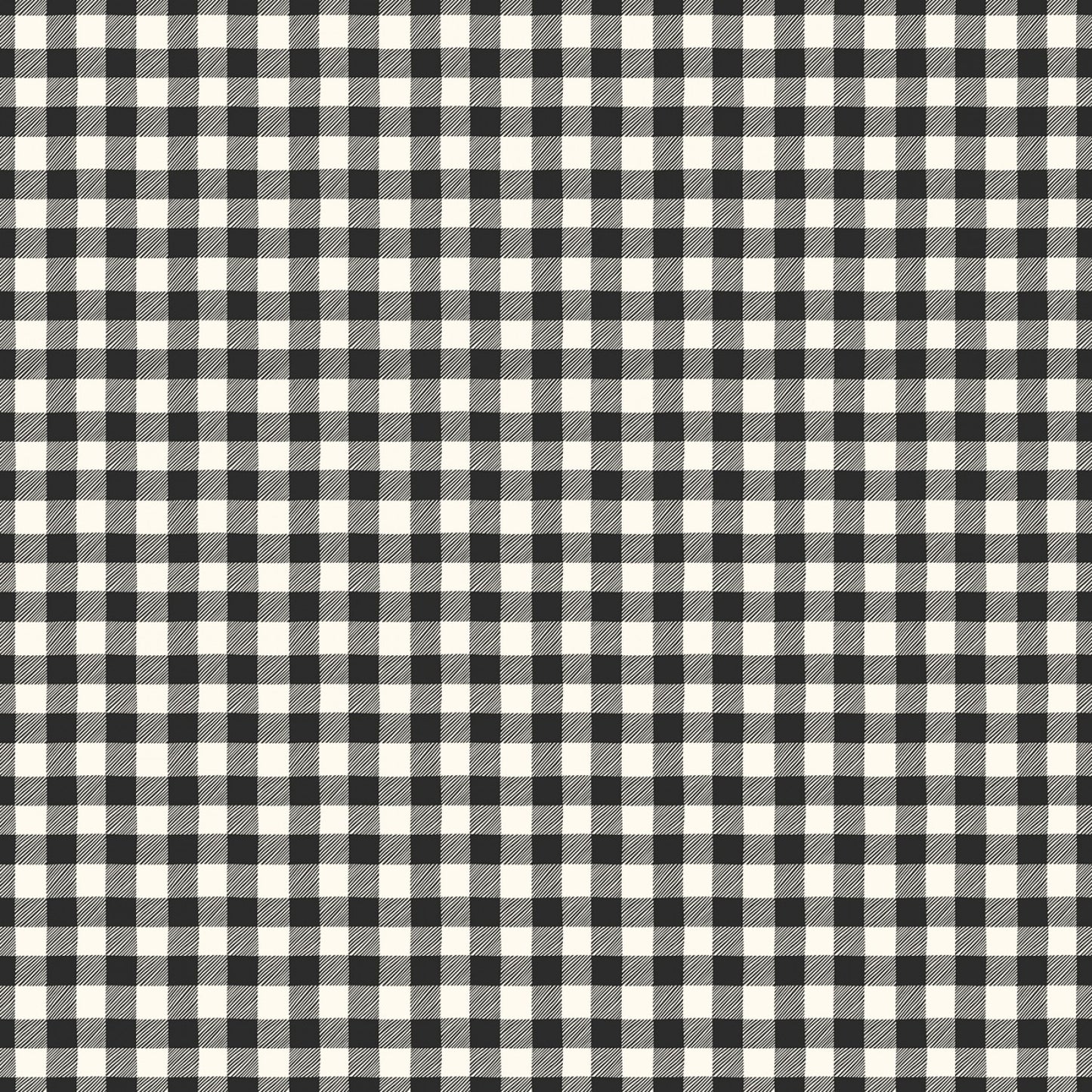 Bad to the Bone by My Minds Eye Gingham Black C11925R-BLACK Cotton Woven Fabric