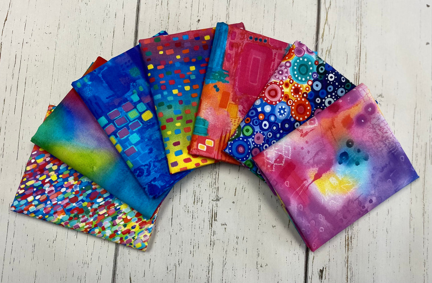 Good Vibes Rainbow U5093H-181 Cotton Woven Fabric