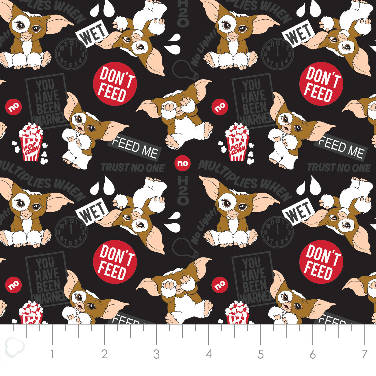 Licensed Character Halloween III Gremlins Rules Black    23380107-02 Cotton Woven Fabric