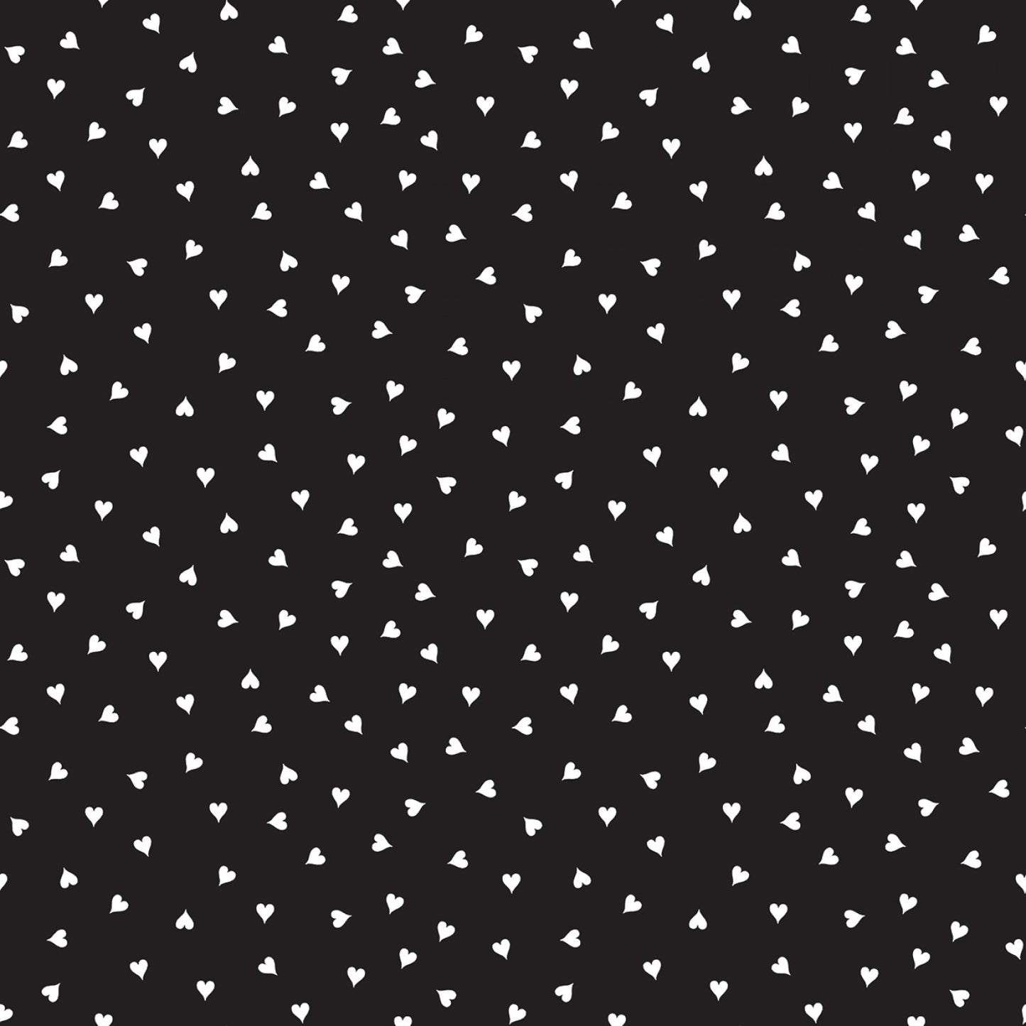 Mad Masquerade by J. Wecker Frisch Hearts Black C11961R-BLACK Cotton Woven Fabric