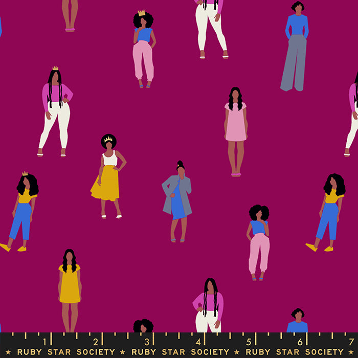 Reign by Rashida Coleman Hale of Ruby Star Society Her Majesty Berry Metallic    RS1027-13M Cotton Woven Fabric