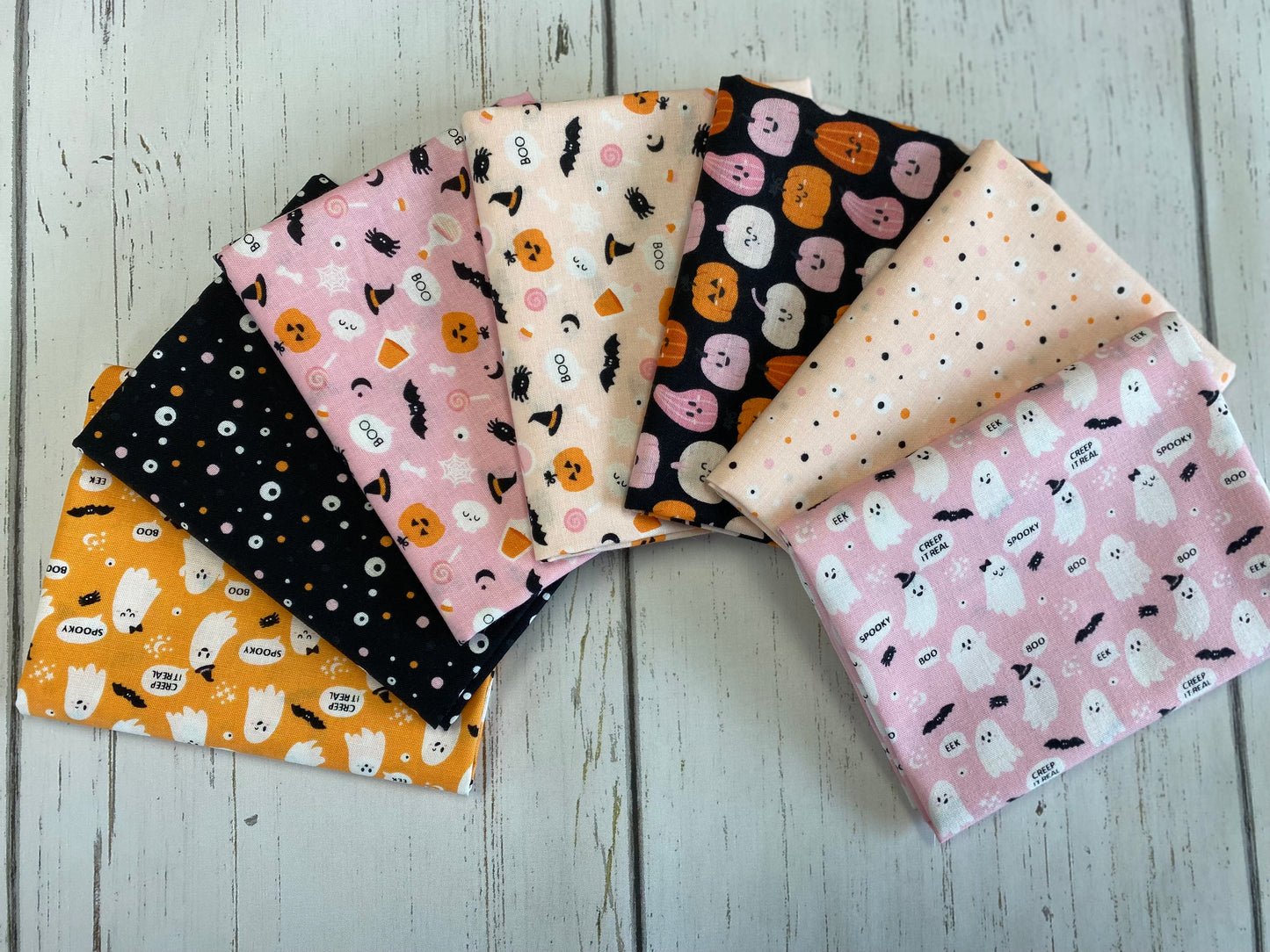 Hey Boo Eyes on You in Blush Blush 21211004-01 Cotton Woven Fabric