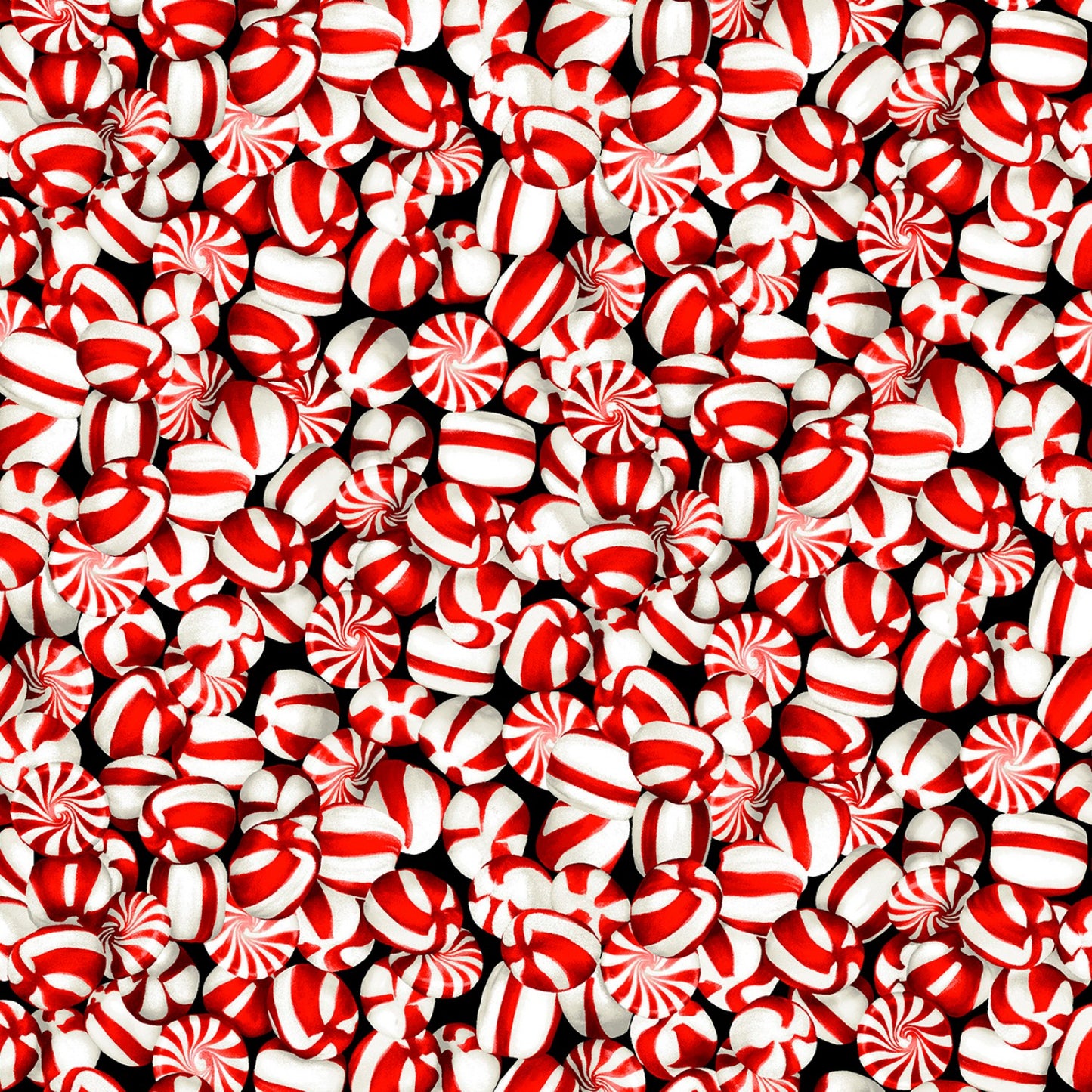 Sweet Holidays Holiday Peppermints Red 12782B-10 Cotton Woven Fabric
