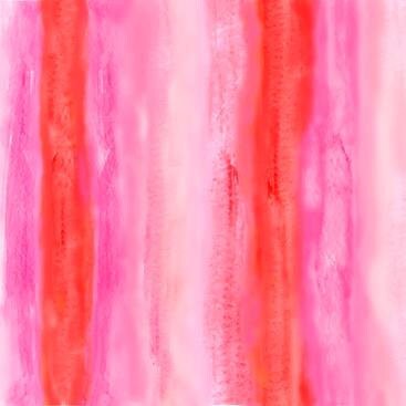 Sun Kissed Floral Pink Watercolor Stripes Cotton Woven Fabric