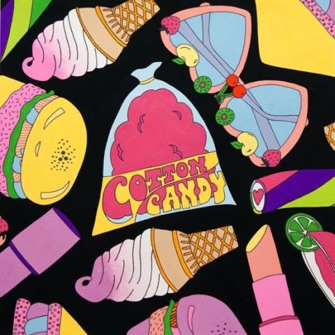 Boardwalk Bliss Black 8467B Cotton Woven Fabric