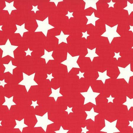 Flower Sugar Maison Fall 2016 Collection Red Stars Cotton Oxford