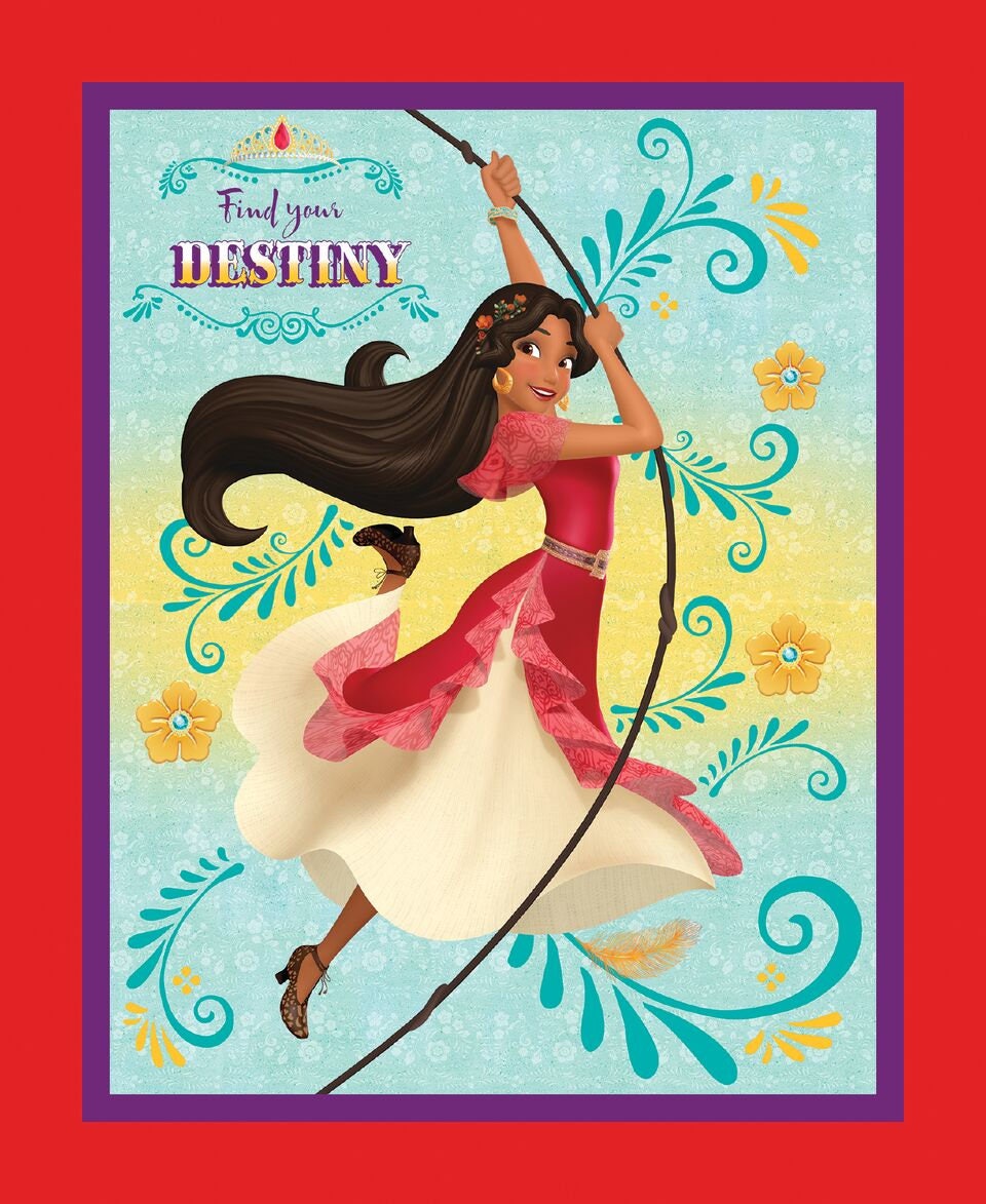 Elena of Avalar 36" Panel Cotton Woven Panel