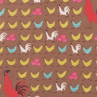 Farmdale Crossing Chocolate Brown 7191B Cotton Woven Fabric