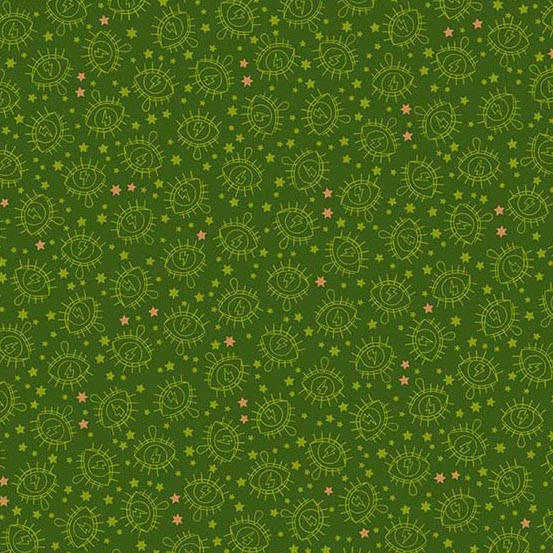 Wildside by Libs Elliot Electric Eye Army  8592-MG Cotton Woven