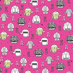 Wool Ewe Pink by Ink & Arrow Knitted Sweaters on Pink 26117P Cotton Woven Fabric