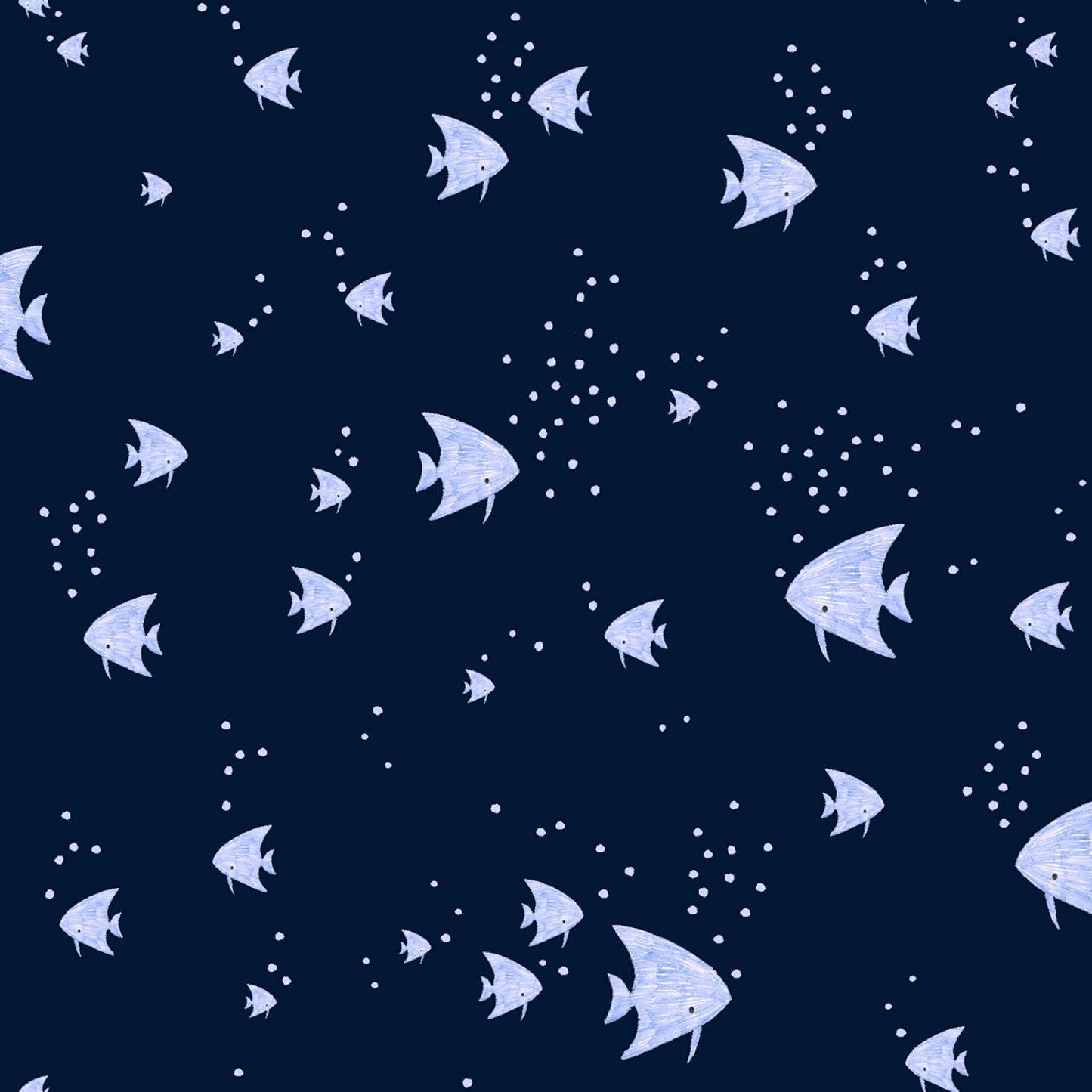 Pier Pressure Skate School Fish Navy C939-navy Cotton Woven Fabric