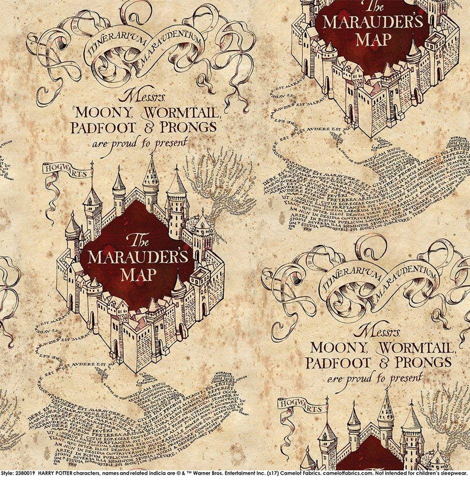 Harry Potter Cotton Fabric Newspaper