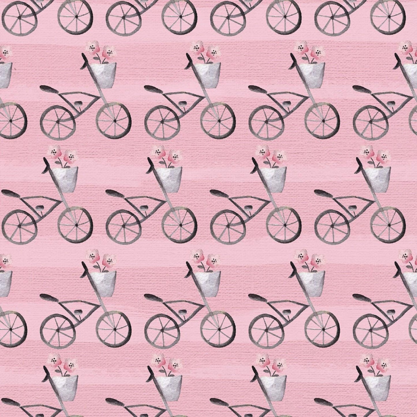 Play Day Pink Bicycles 12976-Pink Cotton Woven Fabric