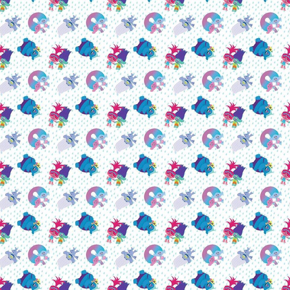 Licensed Dreamworks Troll Friends Cotton Woven Fabric