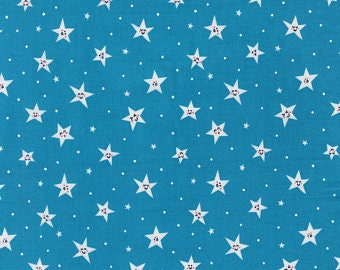 Road Trip Happy Campers Goodnight Twinkle CX7744-STAR-D Cotton Woven Fabric