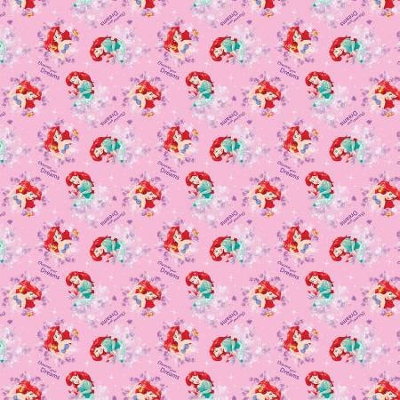 Mermaid Cotton Fabric Yard, Mermaid Pattern Cotton Fabric