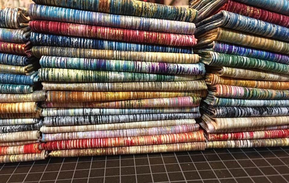 Fusion Brushwork Terracotta Metallic SRKM-18059-92 Cotton Woven Fabric