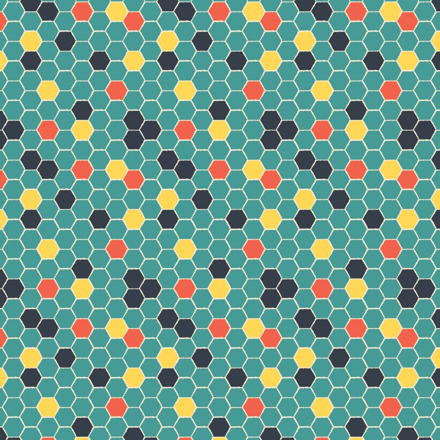 Monarch Grove by Sara B Honeycomb in Multi 26170505-1 Digitally Printed Cotton Woven Fabric