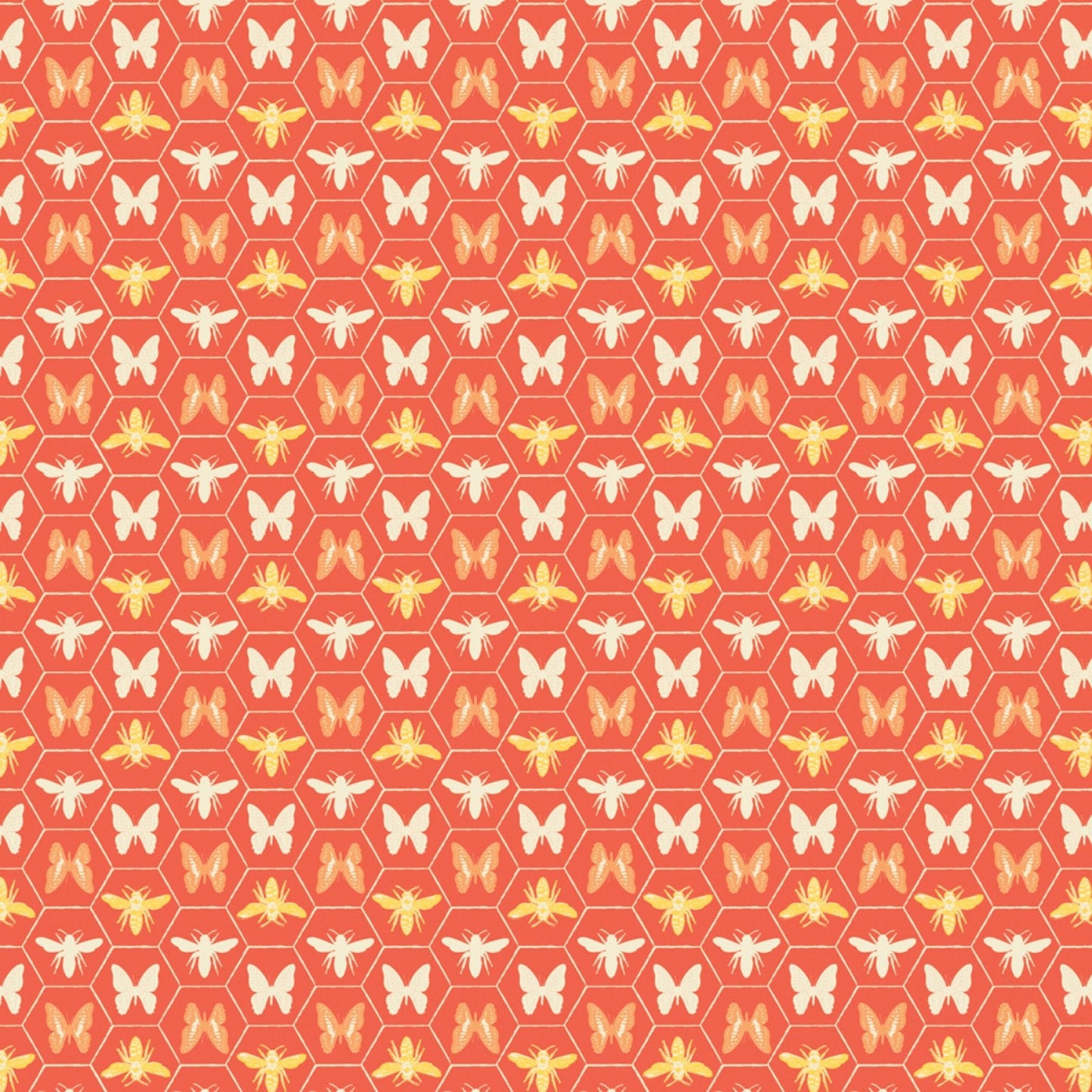 Monarch Grove by Sara B Pumpkin Hex 26170506-1 Digitally Printed Cotton Woven Fabric