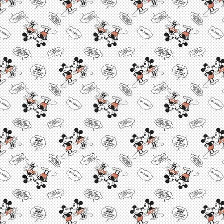 Licensed Disney Mickey Mouse Nice is Not the Same as Wimpy Cotton Woven