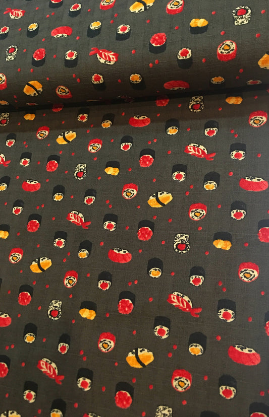 Sushi Dark Brown 301-1105-2-e Cotton Woven (We think it's more of a linen weight!)