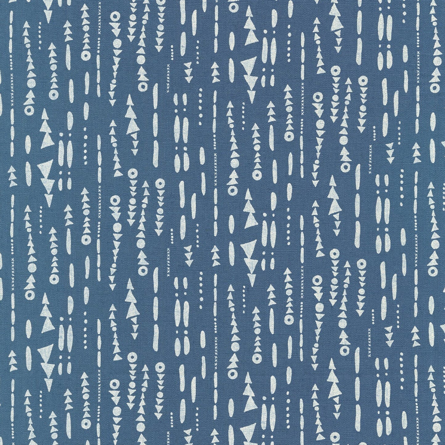 Forage Anna Graham Geo Cadet Cotton Linen Blend Fabric