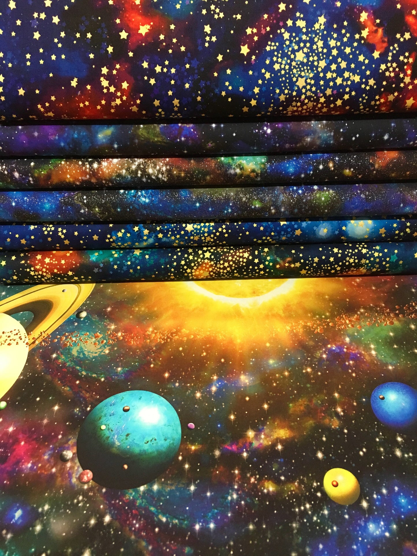 Stargazers Atmosphere with Glitter 36" Panel Digitally Printed ADSDG-18261-278 Cotton Woven Panel
