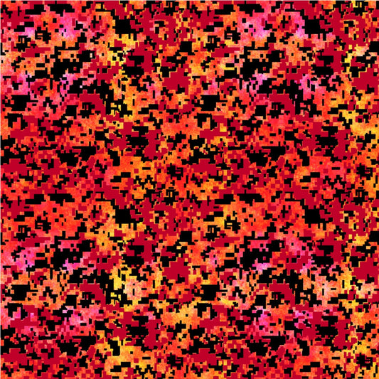 Digital Camo Orange 1185-ORANGE Cotton Woven Fabric