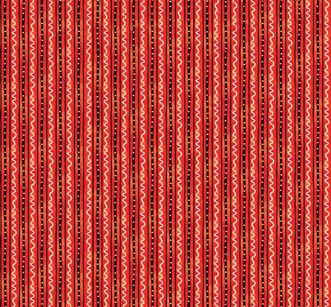 Moose on the Loose Moose Stripe Red 26863R Cotton Woven Fabric