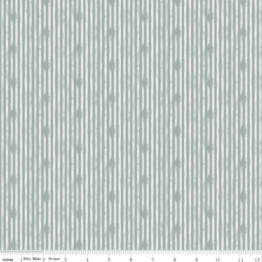 Abbie by Sue Daley Stripe Gray C7715-GRAY Cotton Woven Fabric