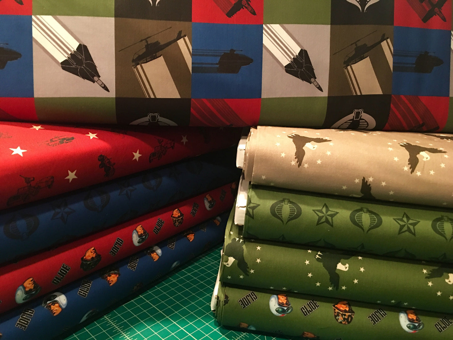 Licensed GI Joe 42 Piece Bundle 5" Squares Cotton Woven