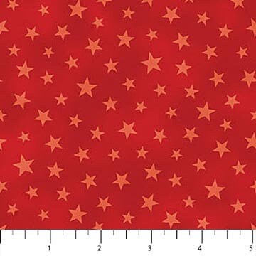 All Star Hockey Tonal Stars on Red 22587-24 Cotton Woven Fabrics
