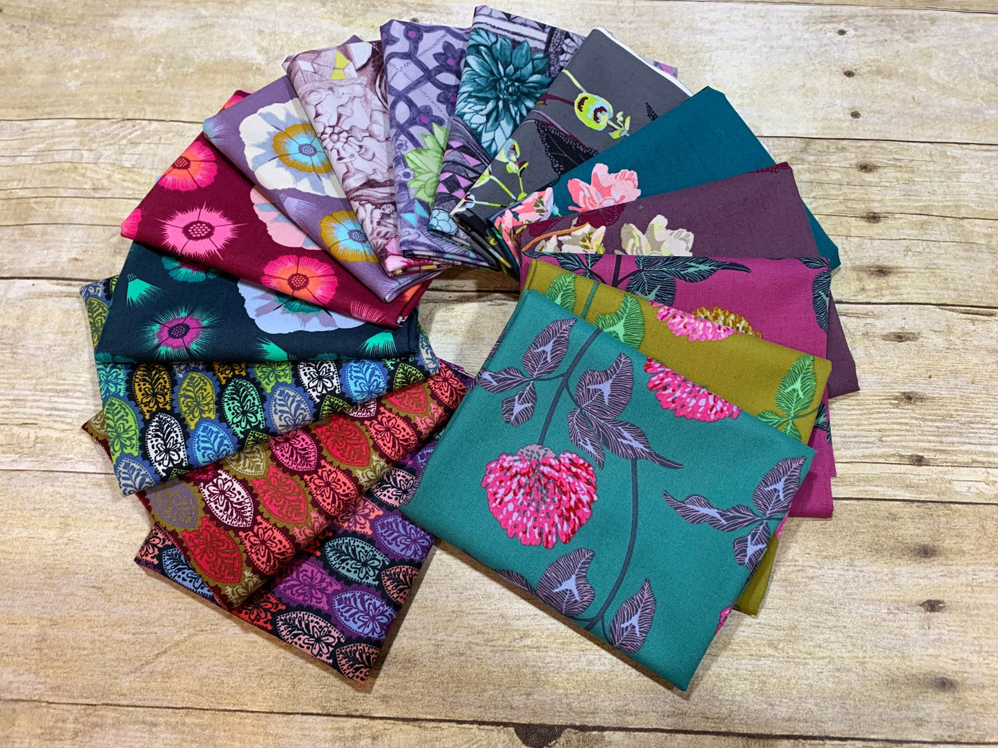 Conservatory English Summer Garden by Anna Maria Horner Ruby Tourist PWAM001.RUBY Cotton Woven Fabric