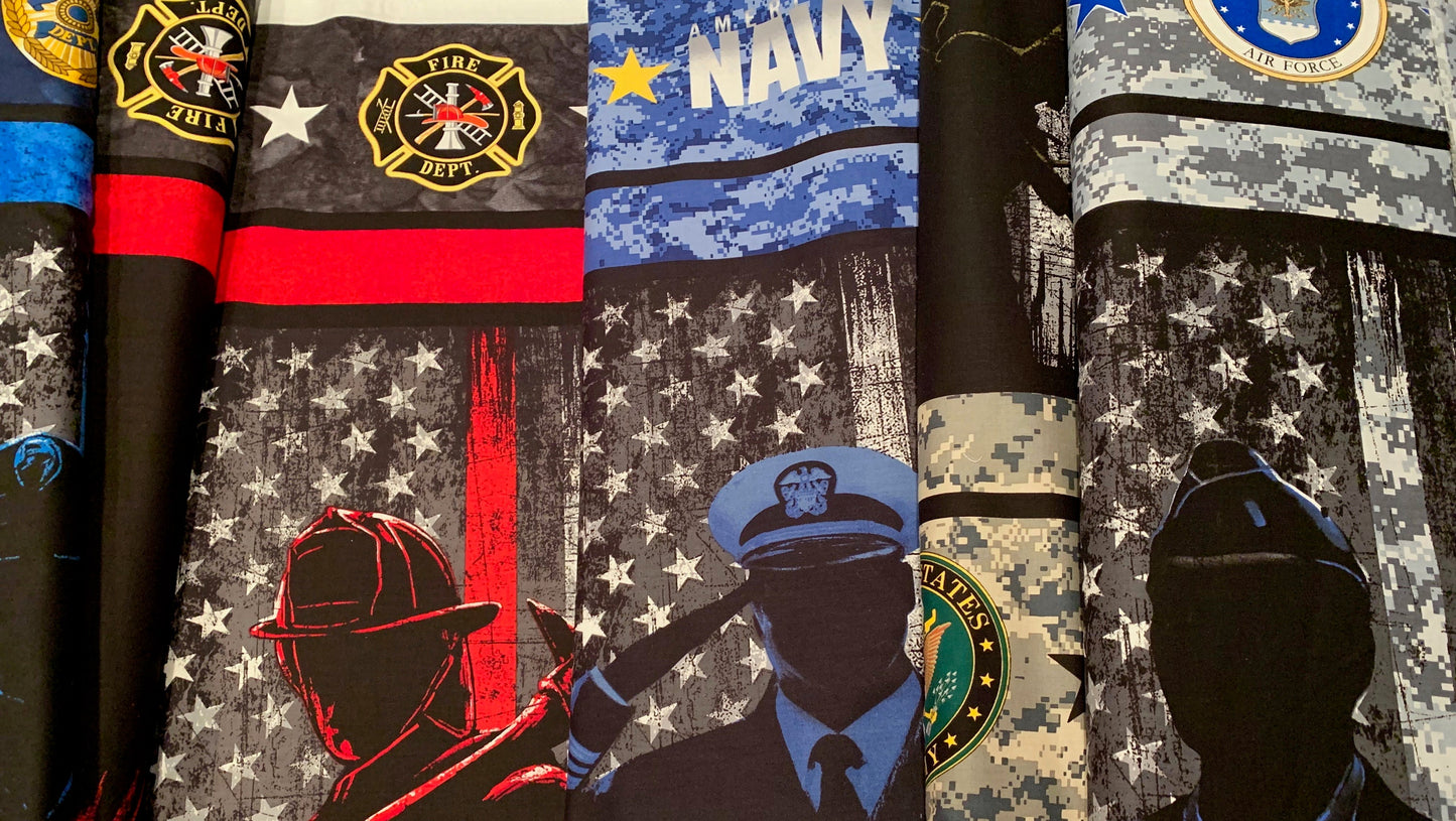 Licensed Military & Public Service 22" Panel Air Force 1195-AF Cotton Woven Panel