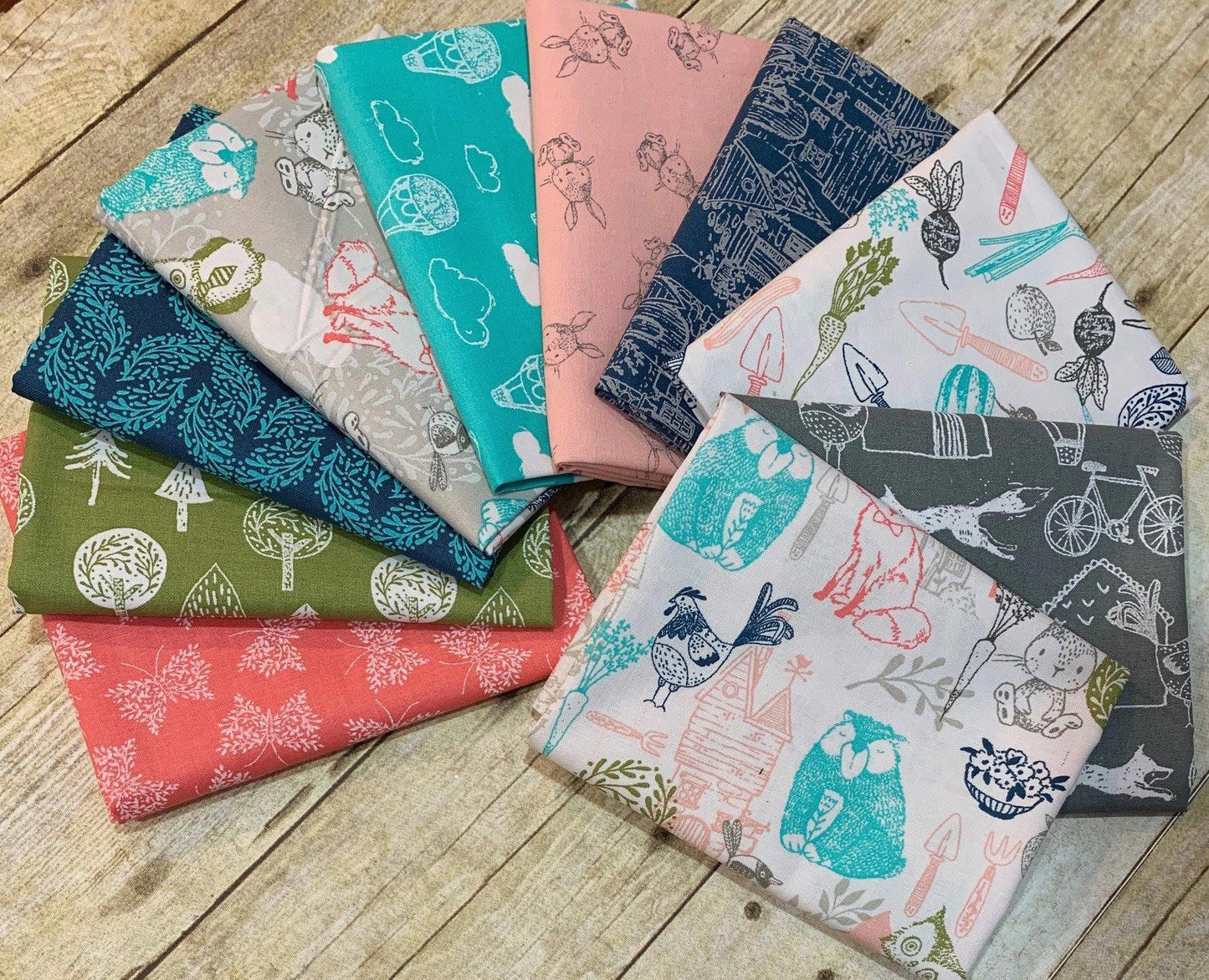 Little Thicket Animals 14529-LTGRAY Cotton Woven Fabric