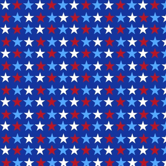 America Home of the Brave by Sharla Fults Small Blue Stars 4630-78 Cotton Woven Fabric