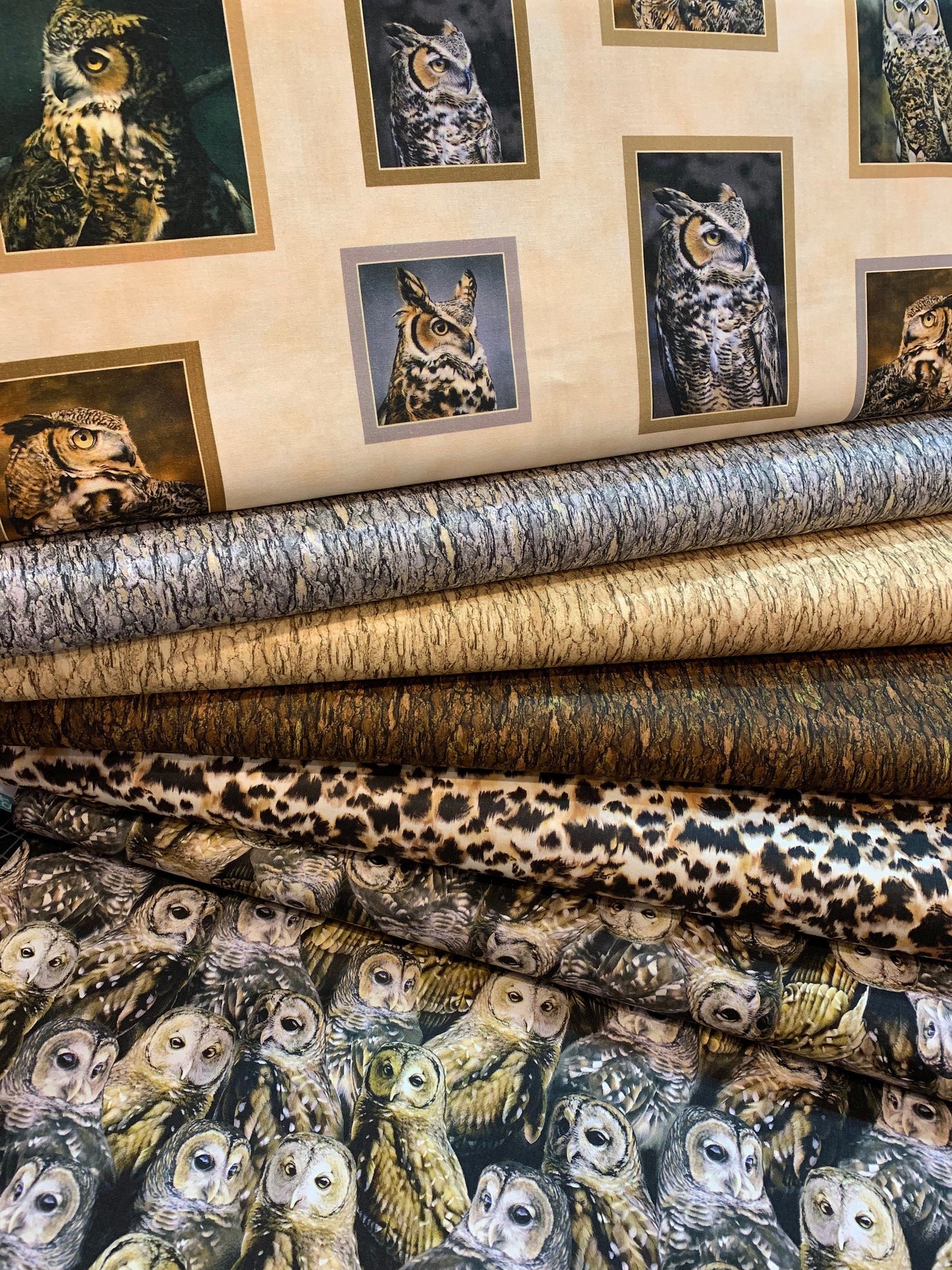 Nocturnal Wonders by R.& B. Latham Cream Feathers 27067E Cotton Woven Fabric